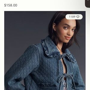 Avec Les Filles Women's Quilted Denim Jacket Brand new with tags